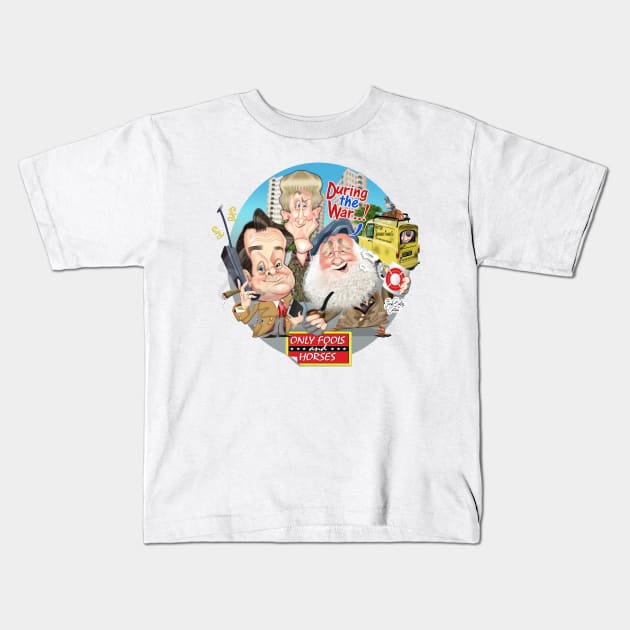 Only Fools and Horses Kids T-Shirt by Sarah Bailey TV Cartoons